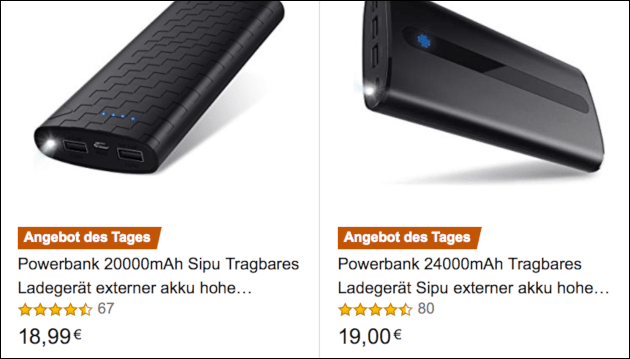 Amazon PowerBank Angebot