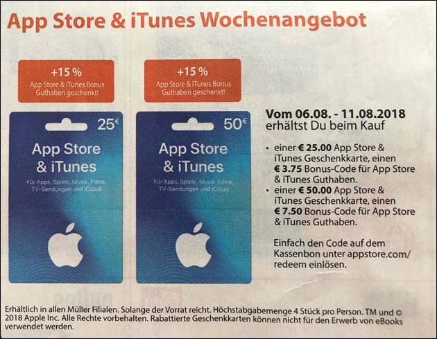 iTunes Angebote