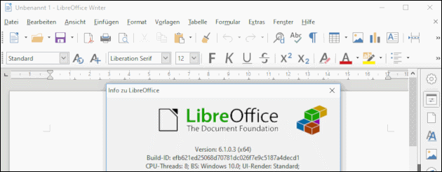 LibreOffice 6.1