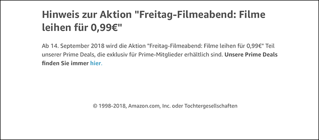 Amazon Freitags-Filme-Abend