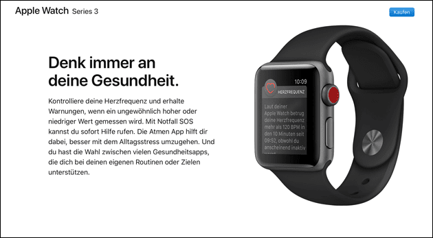 Apple Watch Gesundheit Nickel