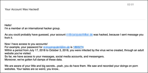 Achtung Your Account Was Hacked Und Delete Message After Reading - 