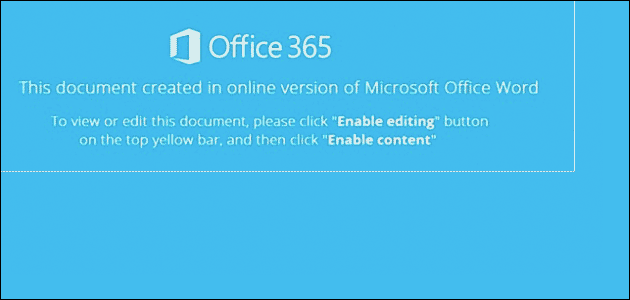 Office 365 Makro Virus