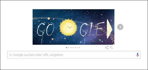 Geminiden 2018: Google Doodle