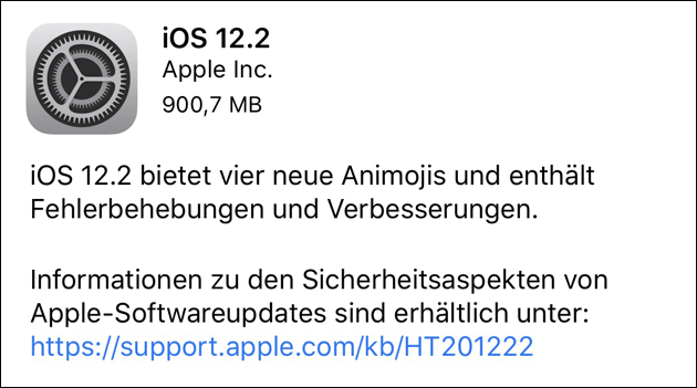 iOS 12.2