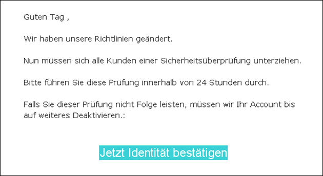 N26 Phishing Email