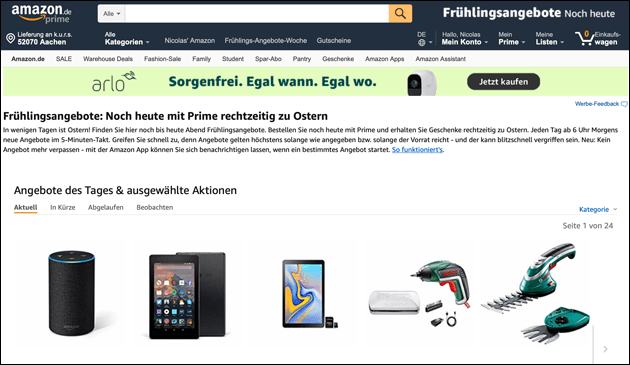 Amazon Angebote zu Ostern