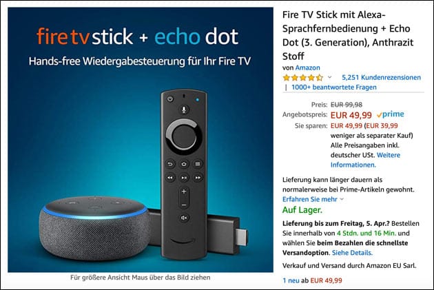 Fire TV Angebot