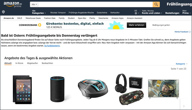 Amazon Frühlingsangebote