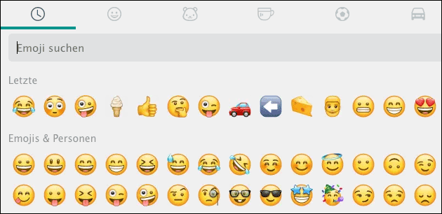 WhatsApp Web Emoji
