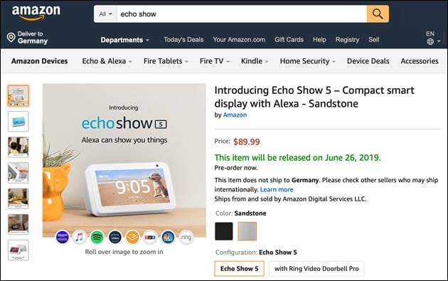 Amazon Echo Show 5