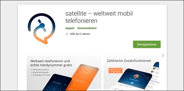 Sipgate Satellite für Android