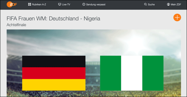 Fussball WM: Deutschland gegen Nigeria im Live Stream