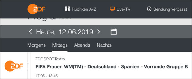 Fussball WM der Frauen: Live-Stream (Deutschland)