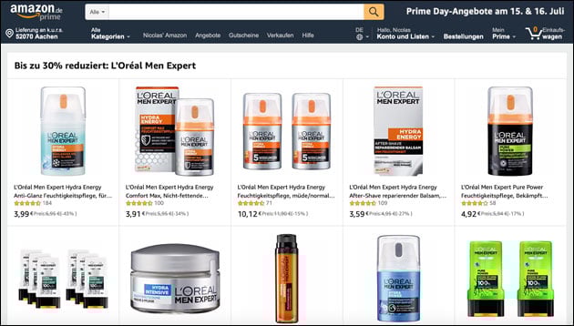 Amazon: L'oreal Angebot