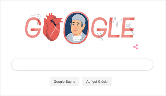 Google Doodle für René Favaloro