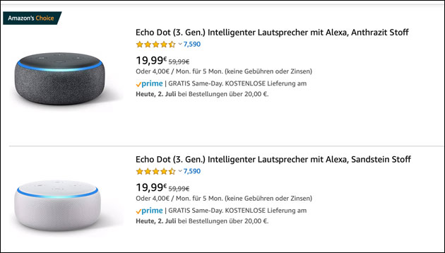 Echo Dot Angebot