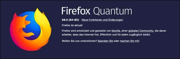 Firefox 68 Update