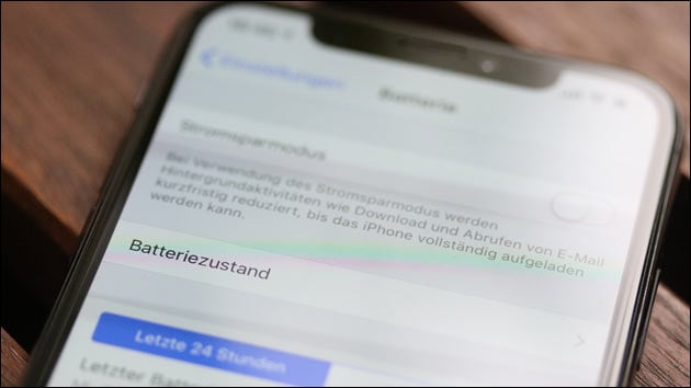 Apple iPhone Akku Batteriezustand