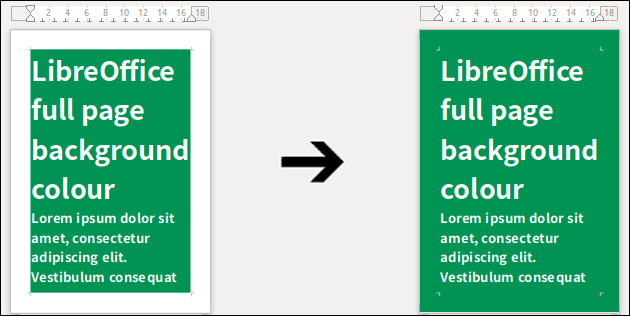 LibreOffice Hintergrund-Farbe