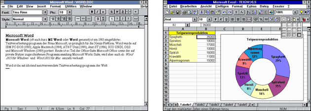 Word und Excel