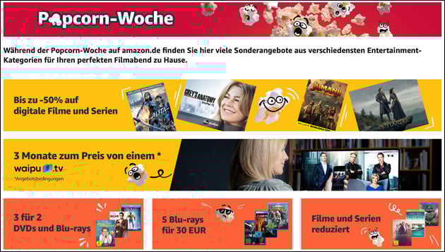 Amazon Popcorn Woche