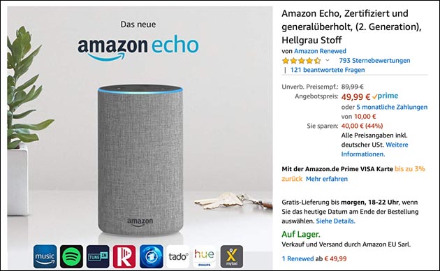 Amazon Echo Angebote