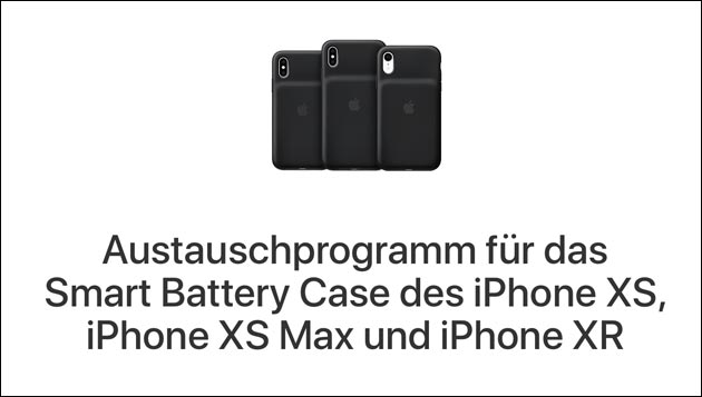 Austauschprogram iPhone Smart Battery Case