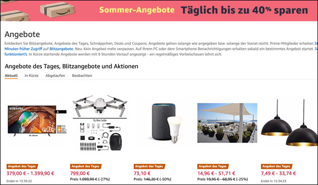 Amazon Sommerangebote