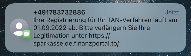 Sparkasse: Ihre Registrierung für Ihr TAN-Verfahren