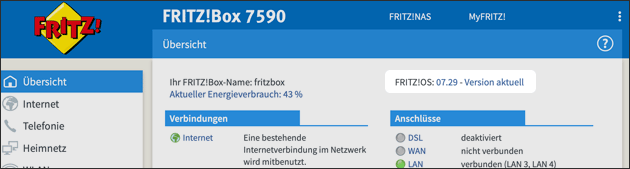 Fritz Box: Welche Version?