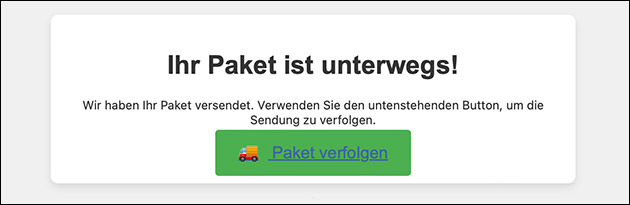 DHL: Phishing E-Mail Ihr Paket ist unterwegs