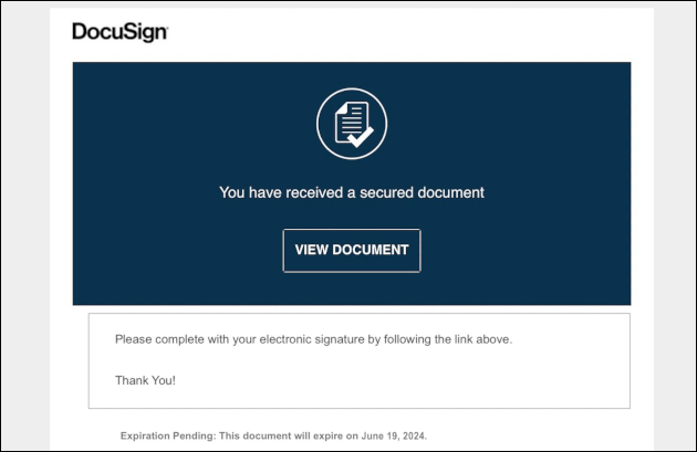 Document Signature Request: Download and Complete Attached
